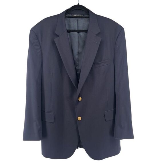 Jos A. Bank Men’s Navy Blazer Sport Coat 48” Chest Gold Buttons Classic Fit - Picture 17 of 17